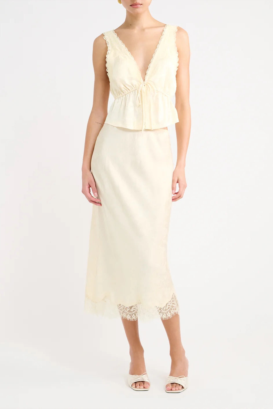 Lady Lace Midi Skirt Bottoms Rumored