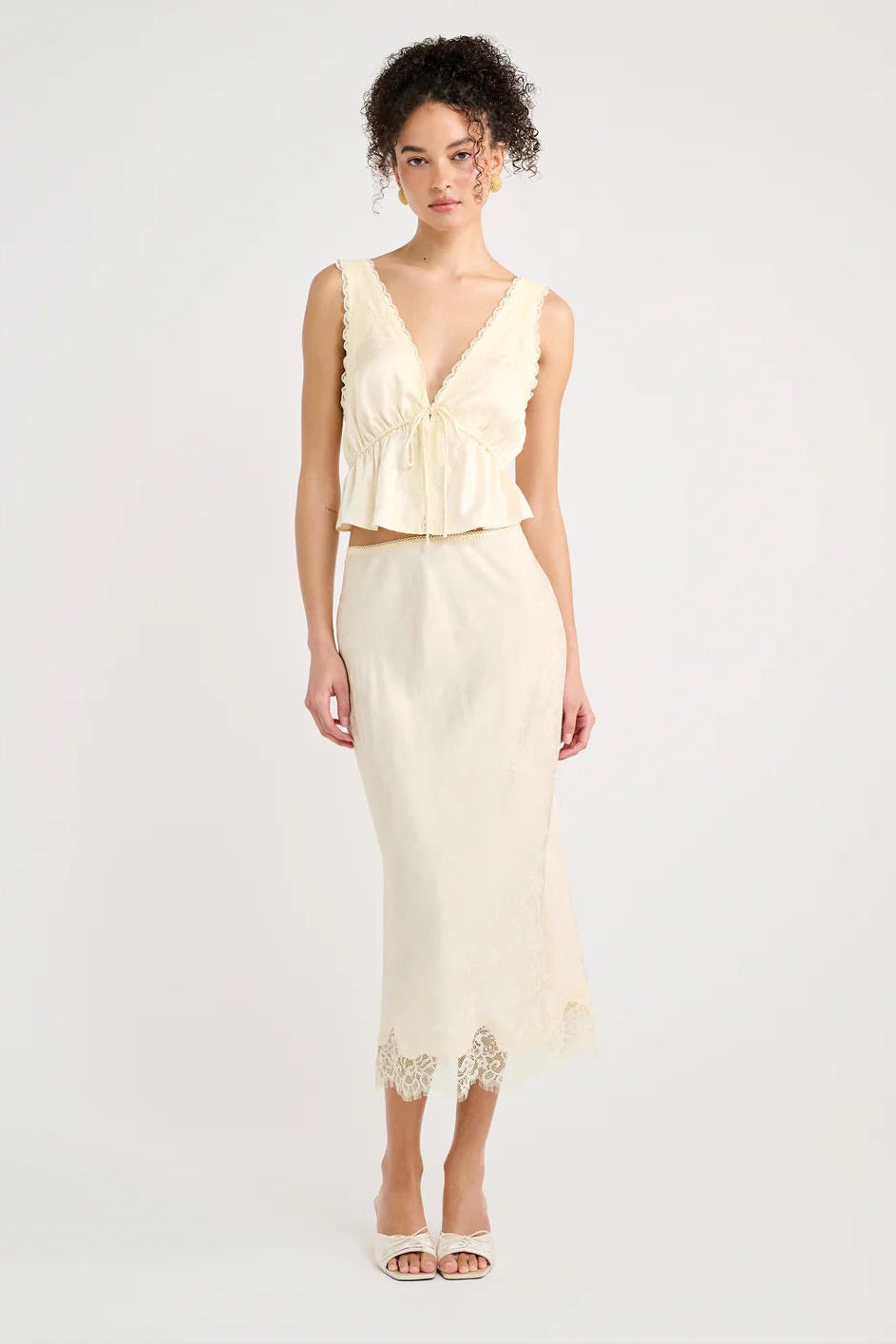 Lady Lace Midi Skirt Bottoms Rumored