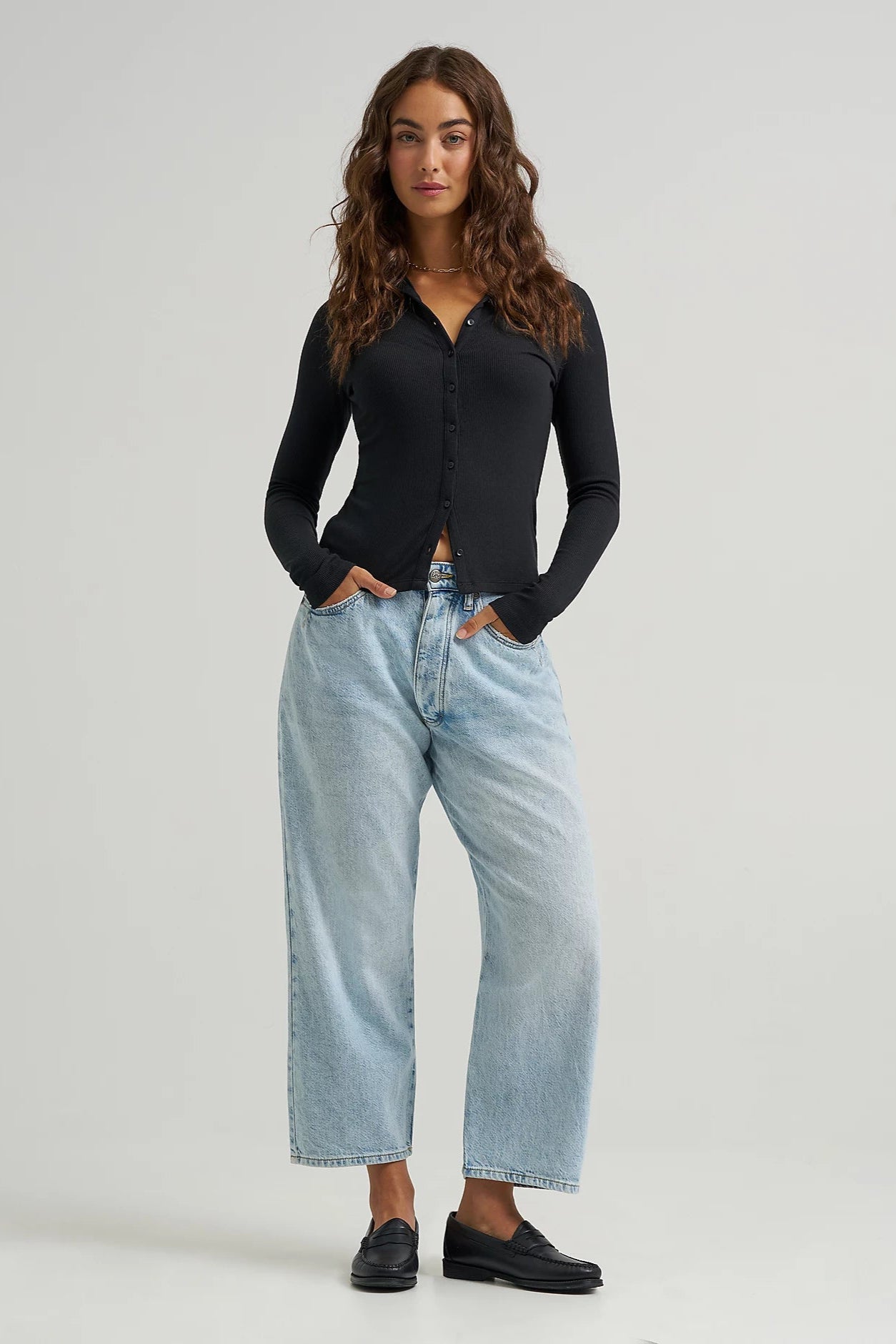 Button Fly Ankle Bottoms Lee