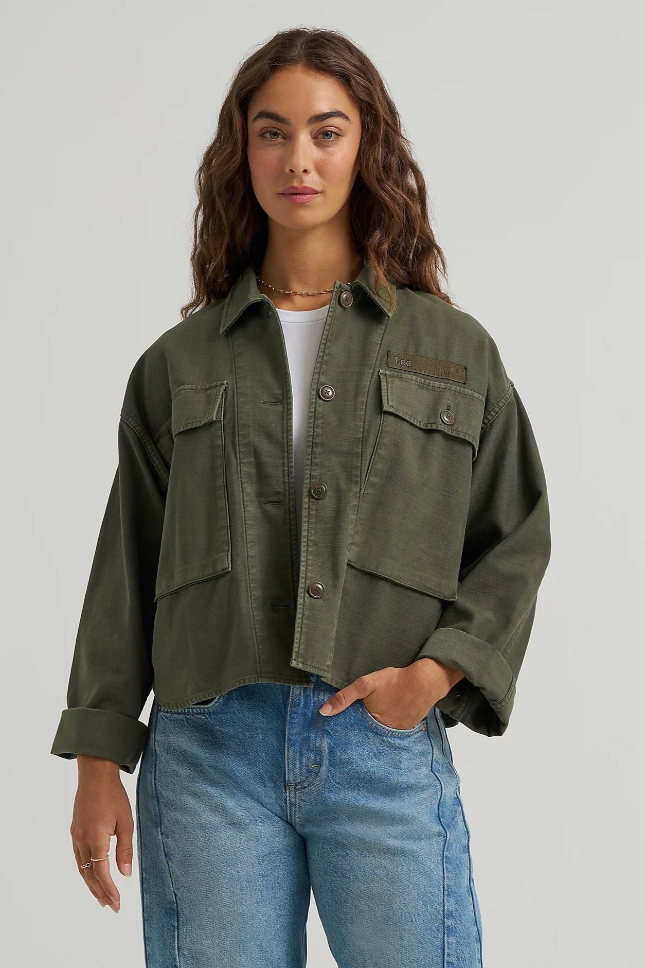 Utility Overshirt Tops Lee