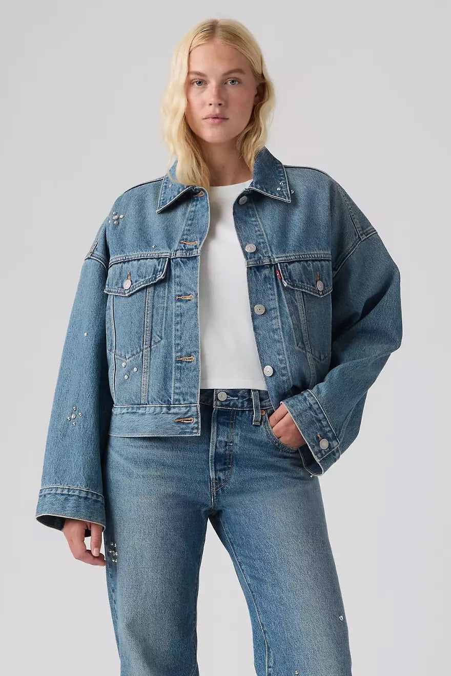 Loose Crop Trucker Outerwear Levi's
