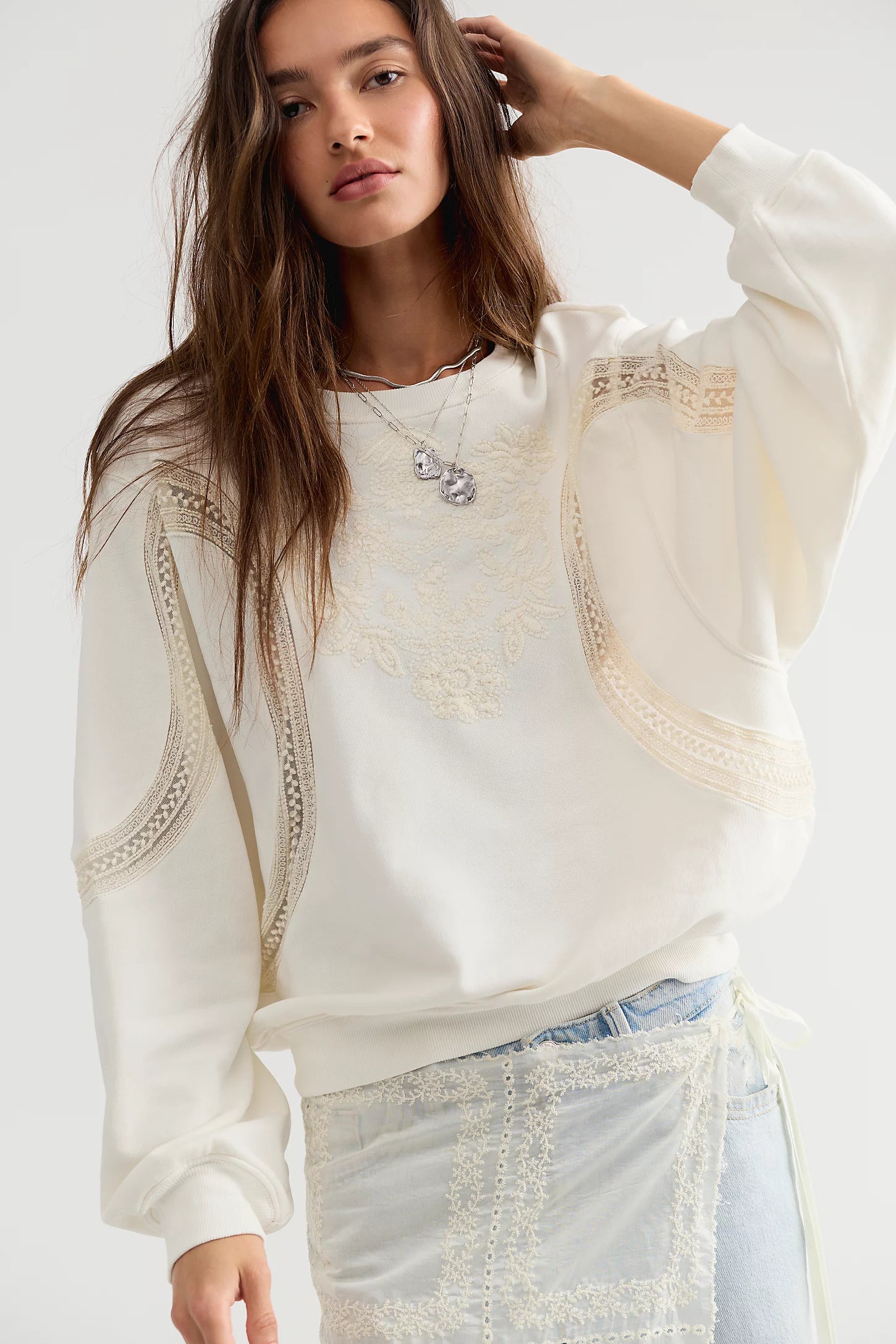 Love Lace Sweatshirt