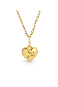 Luv Puff Heart Pendant 14Kt Gold Jewelry Jurate