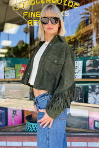 Kale Chips Fringe Jacket Outerwear Blank NYC