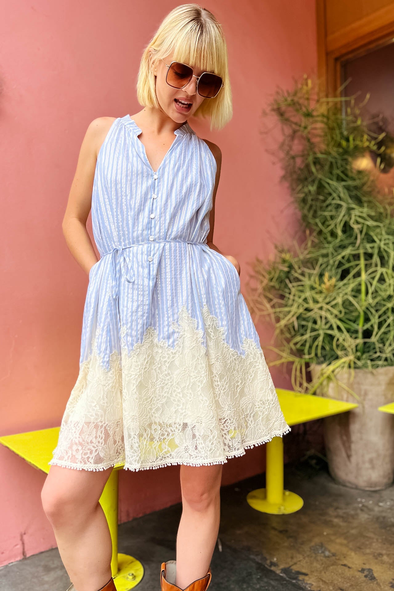 lace spring dresses White Lace Spring Dress / Mabel Love Co