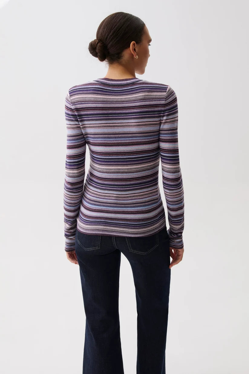 Madison Long Sleeve Crew Neck Sweater Tee