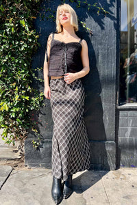 Eyelet Corseted Cami Tops Sky to Moon