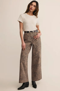 Marli Denim Leopard Pant Bottoms Z Supply