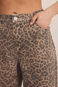 Marli Denim Leopard Pant Bottoms Z Supply