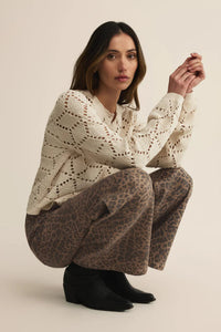 Marli Denim Leopard Pant Bottoms Z Supply