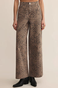 Marli Denim Leopard Pant Bottoms Z Supply