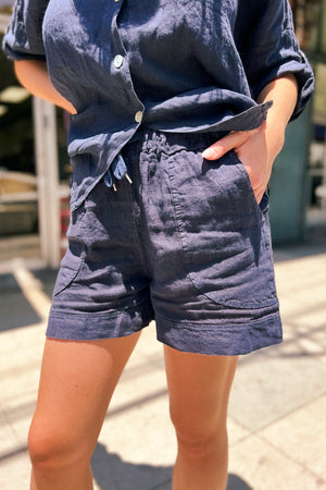 Linen Short with Pockets - The Canyon