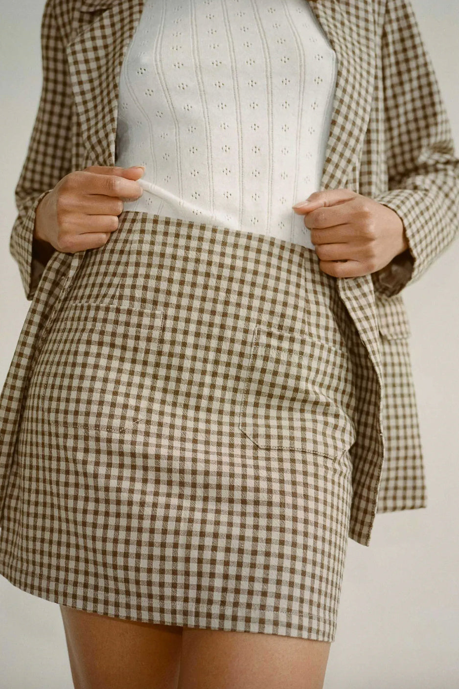 Andie Skirt Gingham - The Canyon