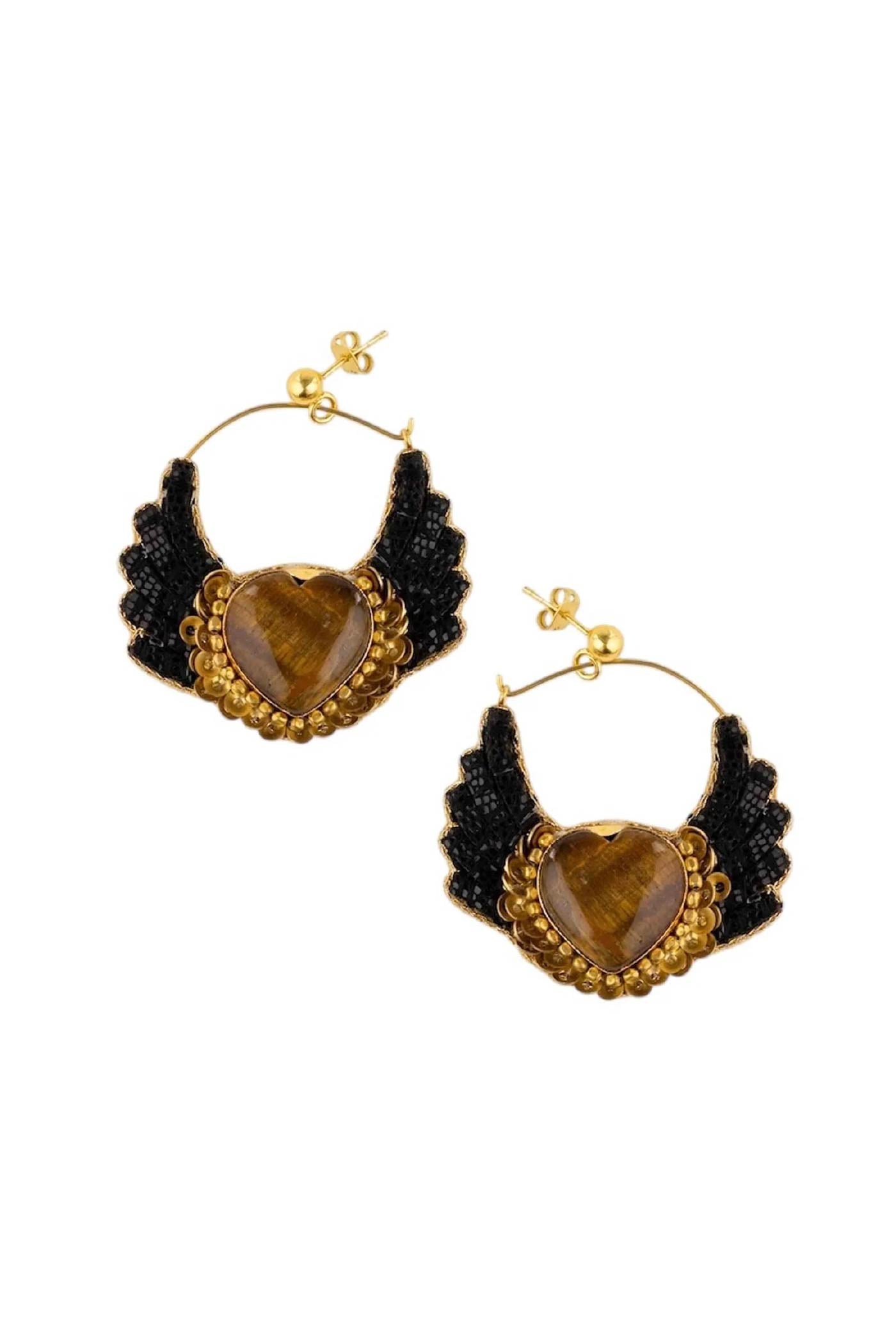 Ani Hoop - Black Lizard Jewelry Nahua