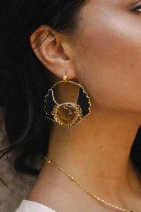 Ani Hoop - Black Lizard Jewelry Nahua