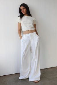 Nerissa Pointelle Tee Tops Callahan