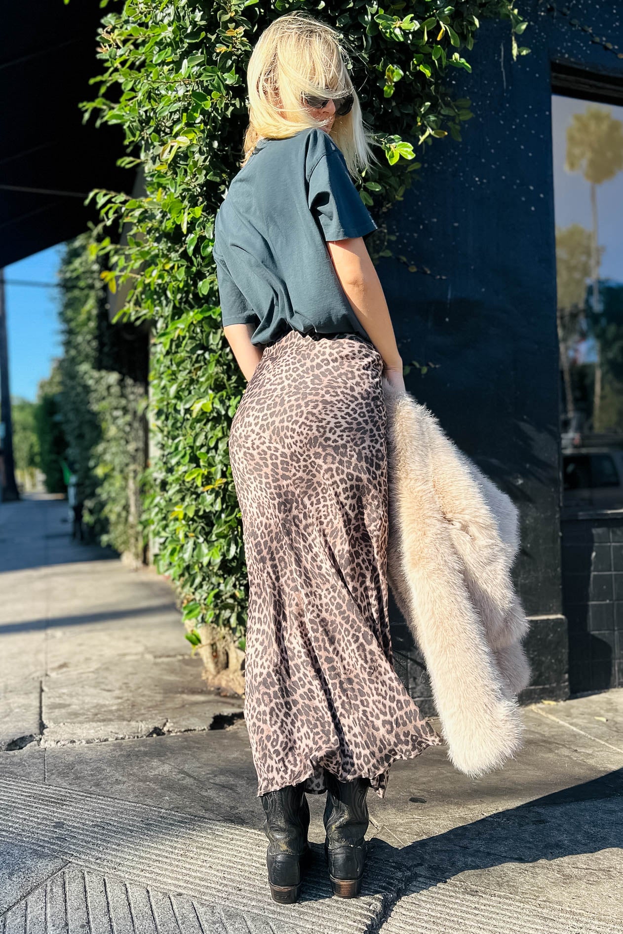 Izabel Leopard Skirt Bottoms Z Supply