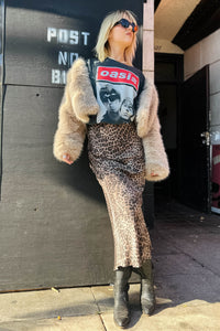 Izabel Leopard Skirt Bottoms Z Supply