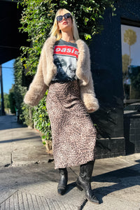 Izabel Leopard Skirt Bottoms Z Supply