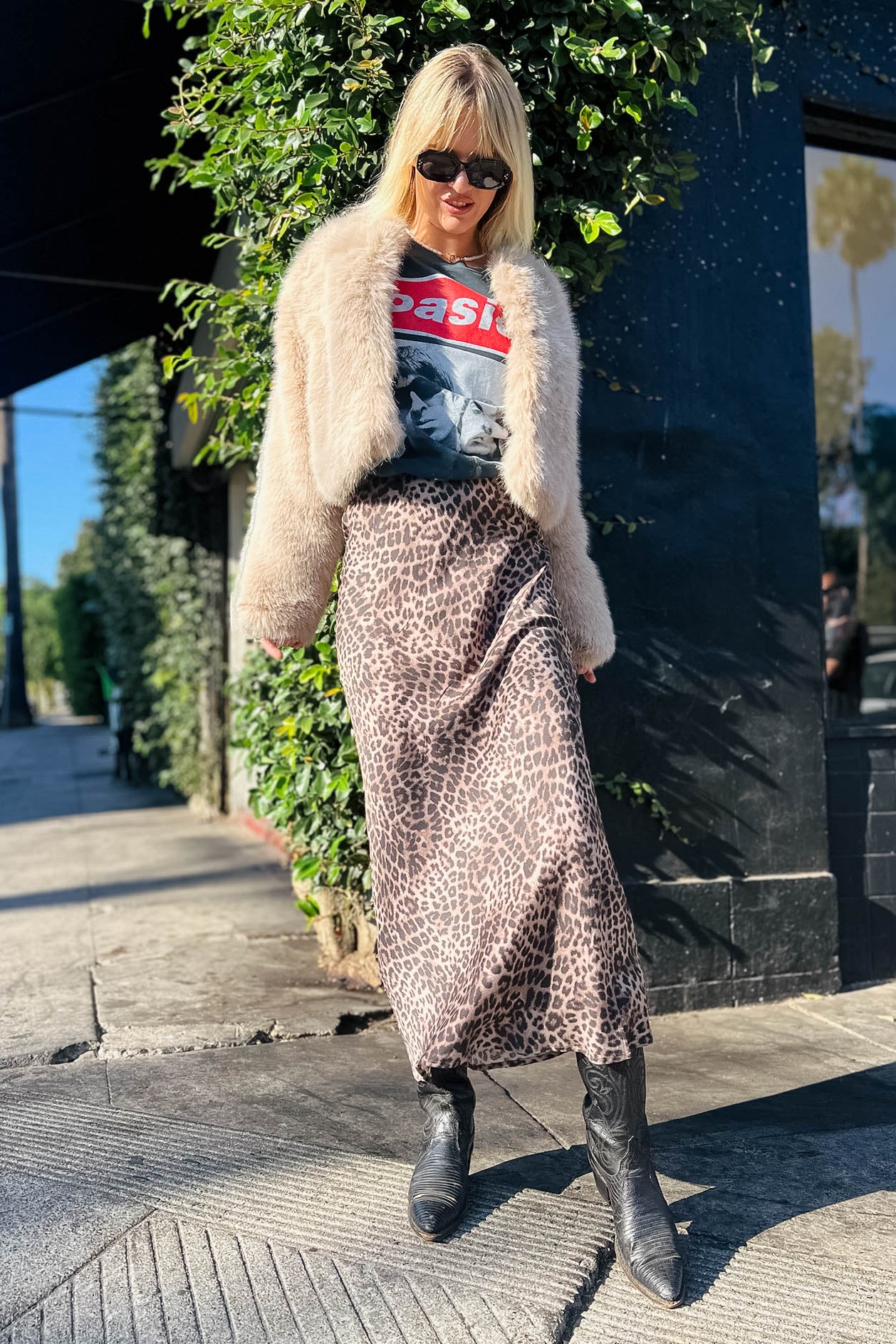 Izabel Leopard Skirt Bottoms Z Supply