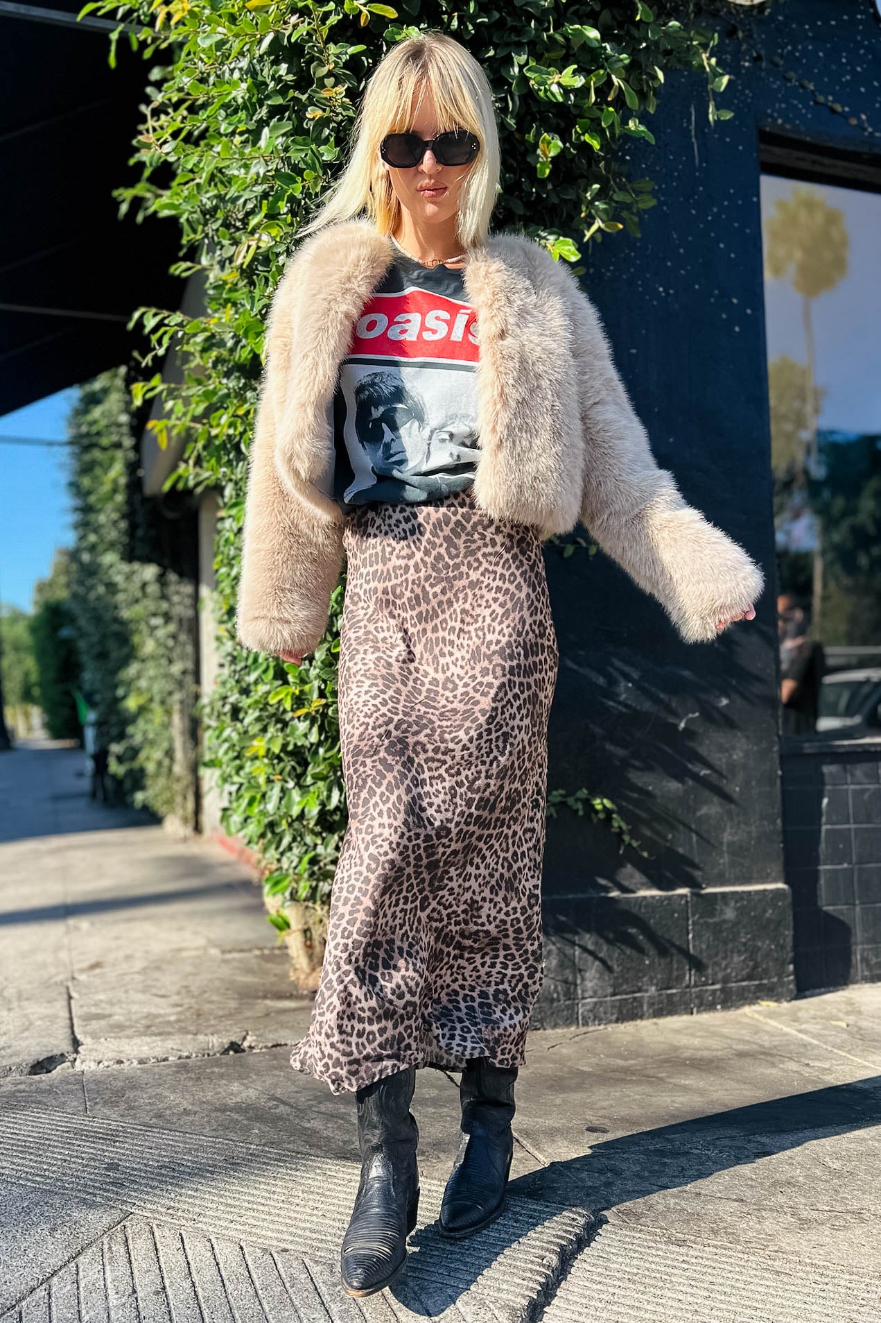 Izabel Leopard Skirt Bottoms Z Supply