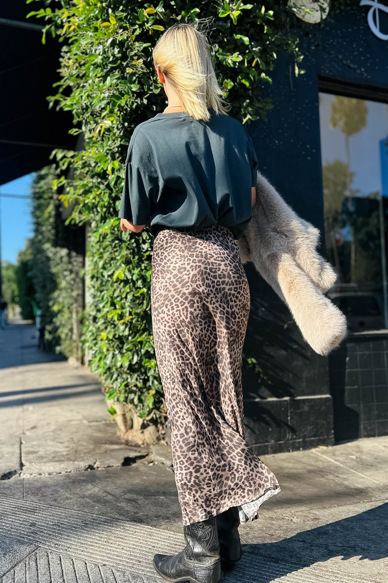 Izabel Leopard Skirt Bottoms Z Supply