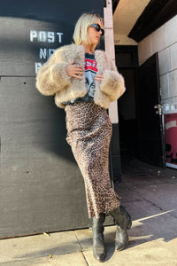 Izabel Leopard Skirt Bottoms Z Supply