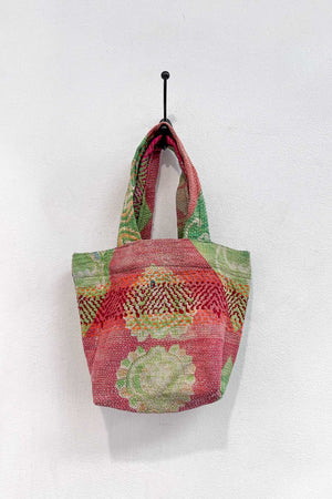 Vintage Kantha Mini Tote - Zig Zag Accessories The Canyon
