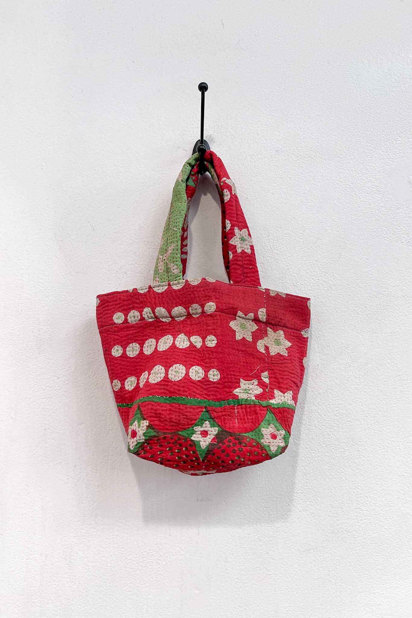 Vintage Kantha Mini Tote - Lucky Blossom Accessories The Canyon