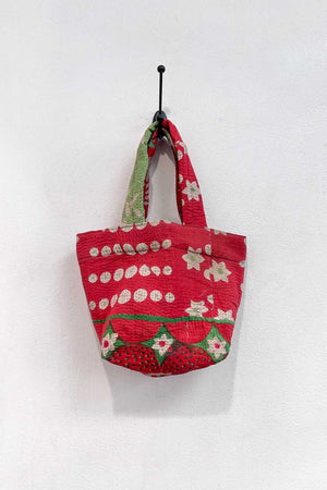 Vintage Kantha Mini Tote - Lucky Blossom Accessories The Canyon
