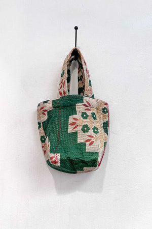 Vintage Kantha Mini Tote - Flower Block Accessories The Canyon