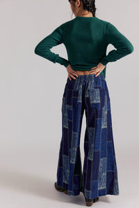 Patches Wide Leg Flare Bottoms Free People