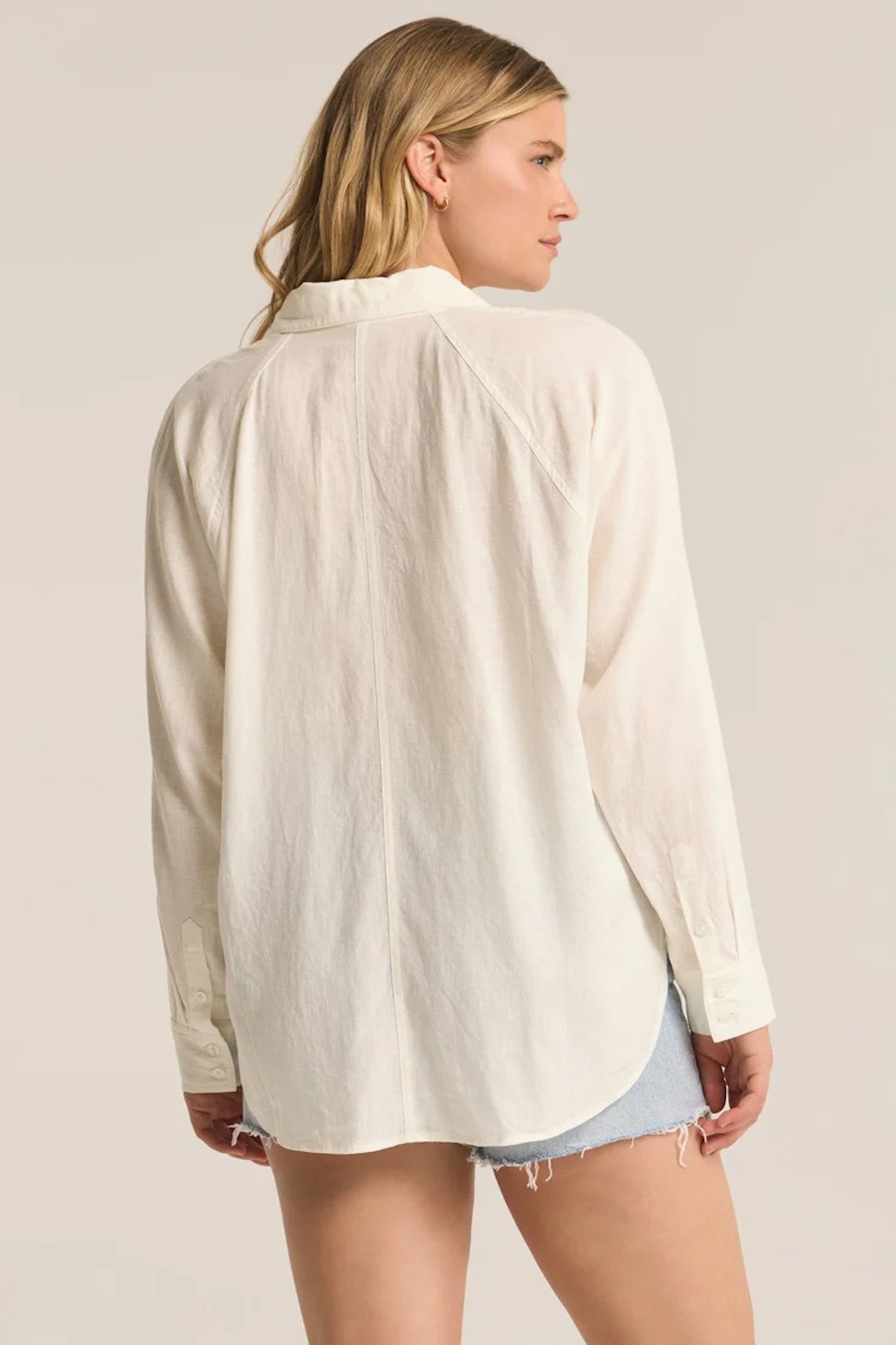 The Perfect Linen Top - White Tops Z Supply