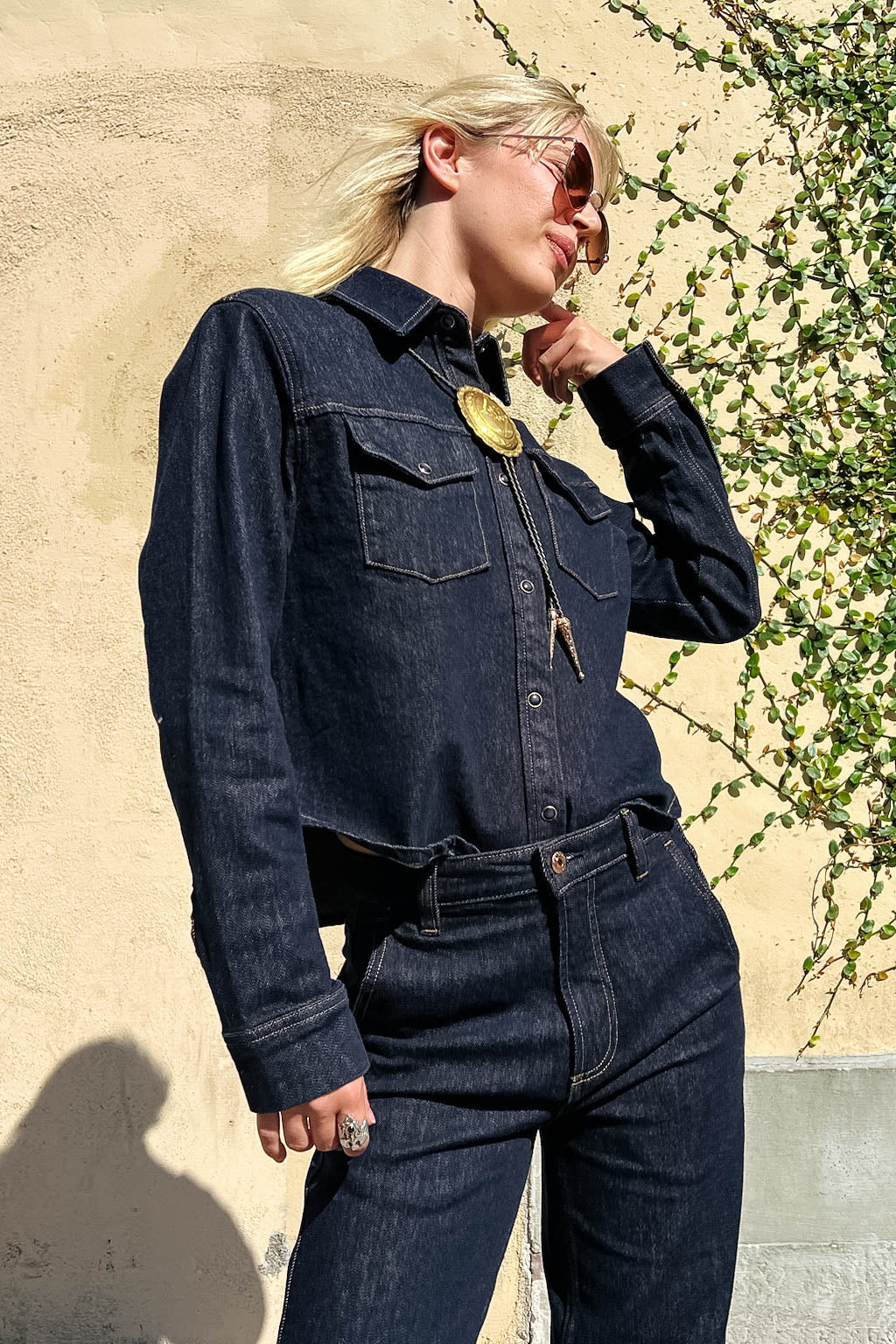 Thea Shrunken Rinse Shirt Tops Pistola