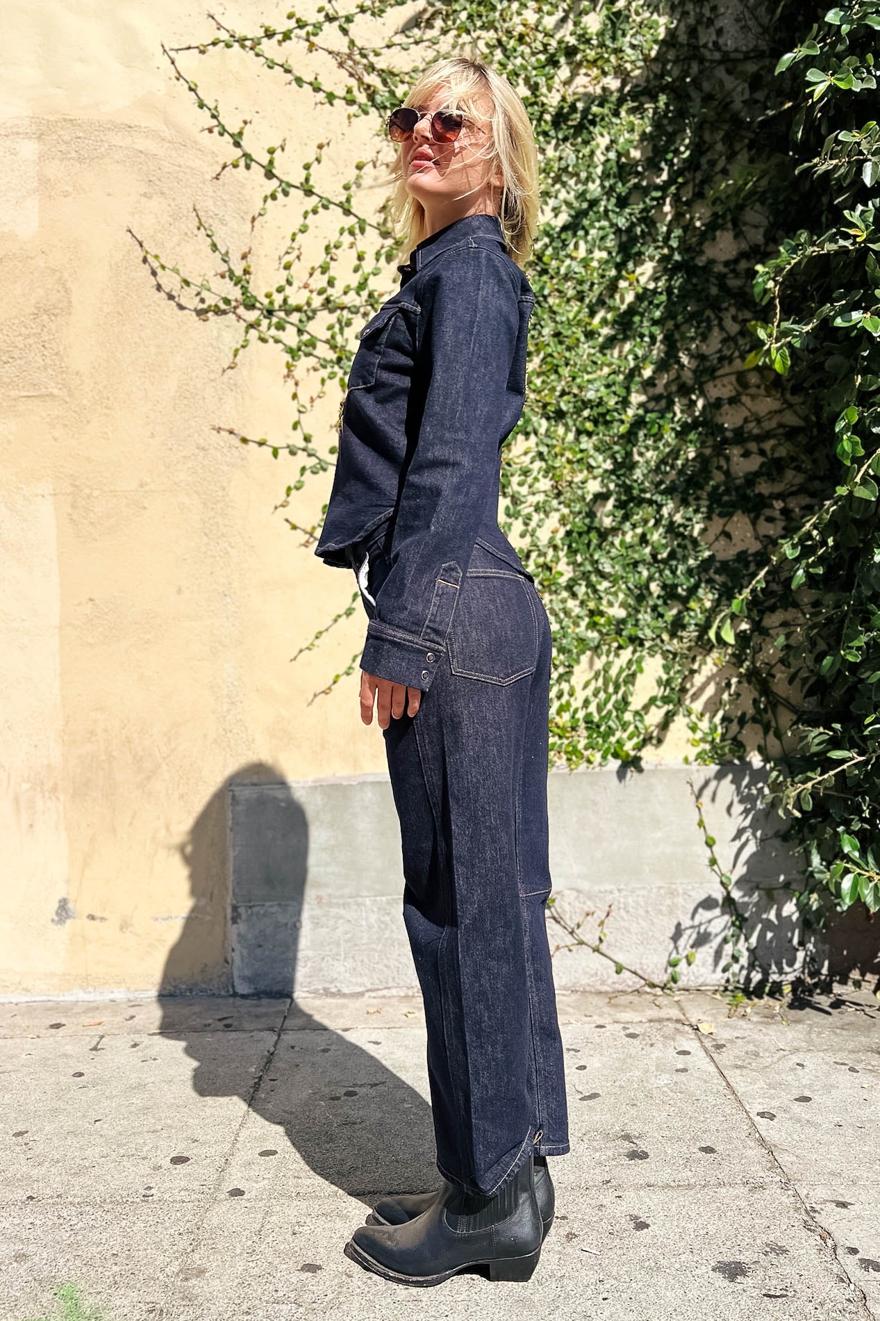 Thea Shrunken Rinse Shirt Tops Pistola