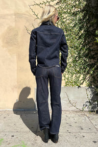 Beau Seamed Crescent Raw Jean Bottoms Pistola