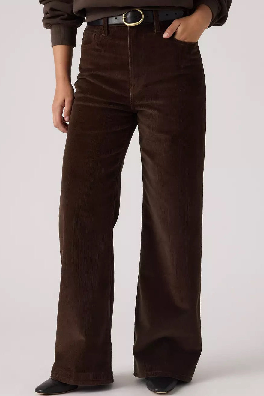 Ribcage Wide Leg - Java Corduroy Bottoms Levi's