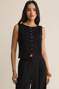 Roman Linen Vest Tops + Tees Z Supply