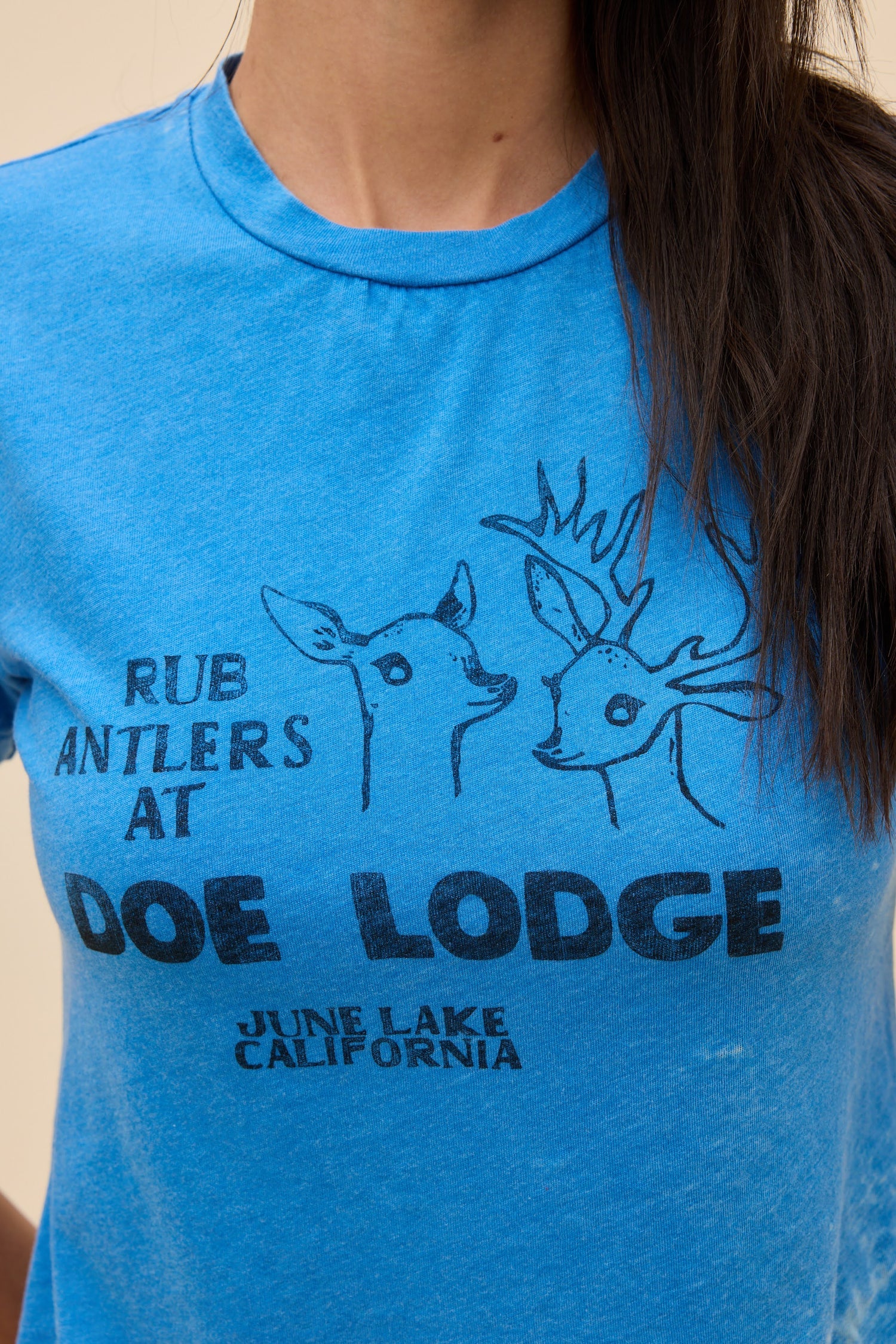 Rub Antlers Burnout Vintage Tee Tops Daydreamer