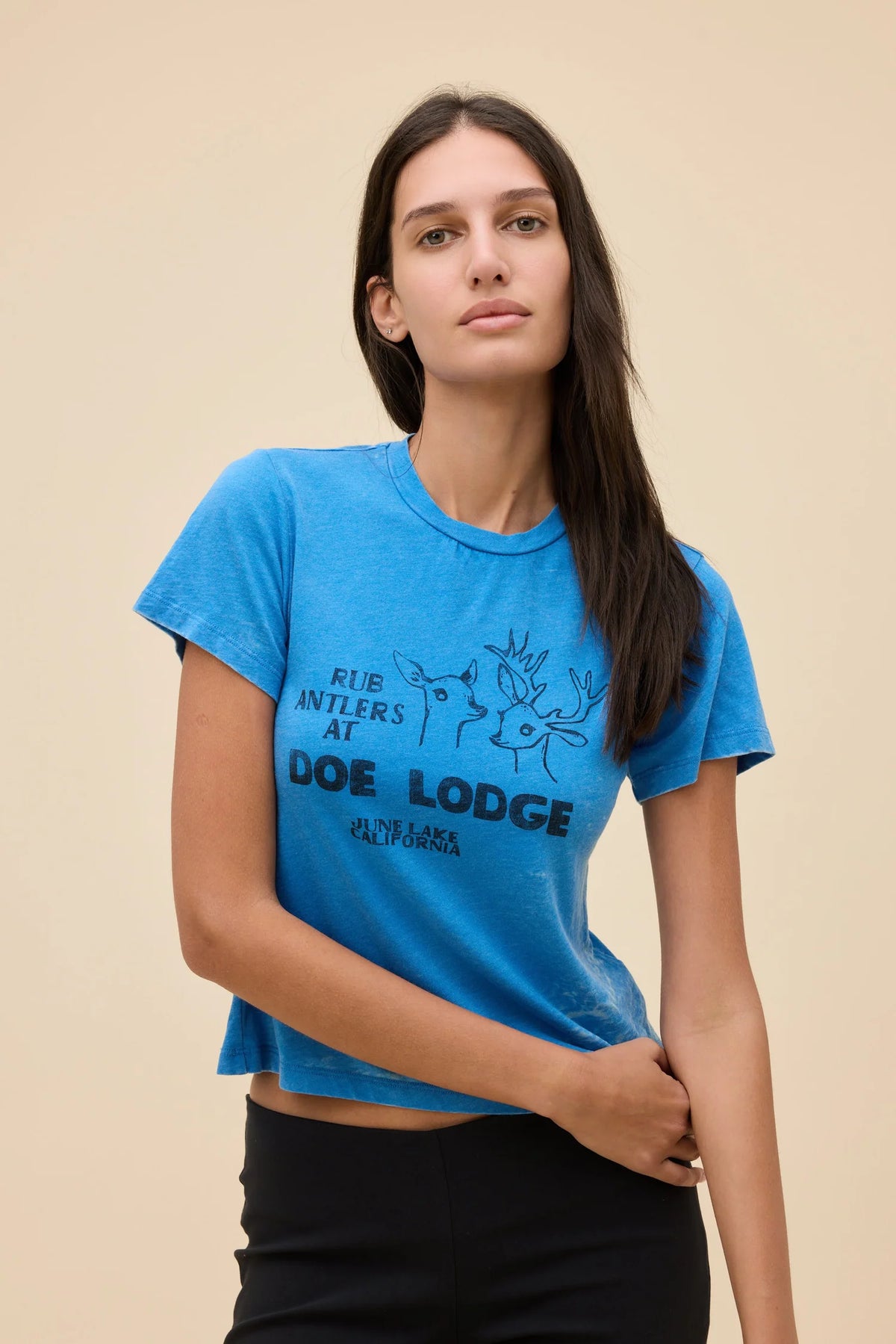Rub Antlers Burnout Vintage Tee Tops Daydreamer