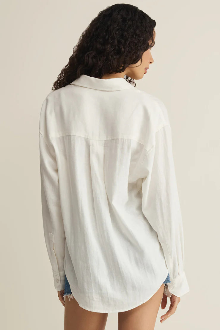 The Perfect Button Up - White Tops Z Supply