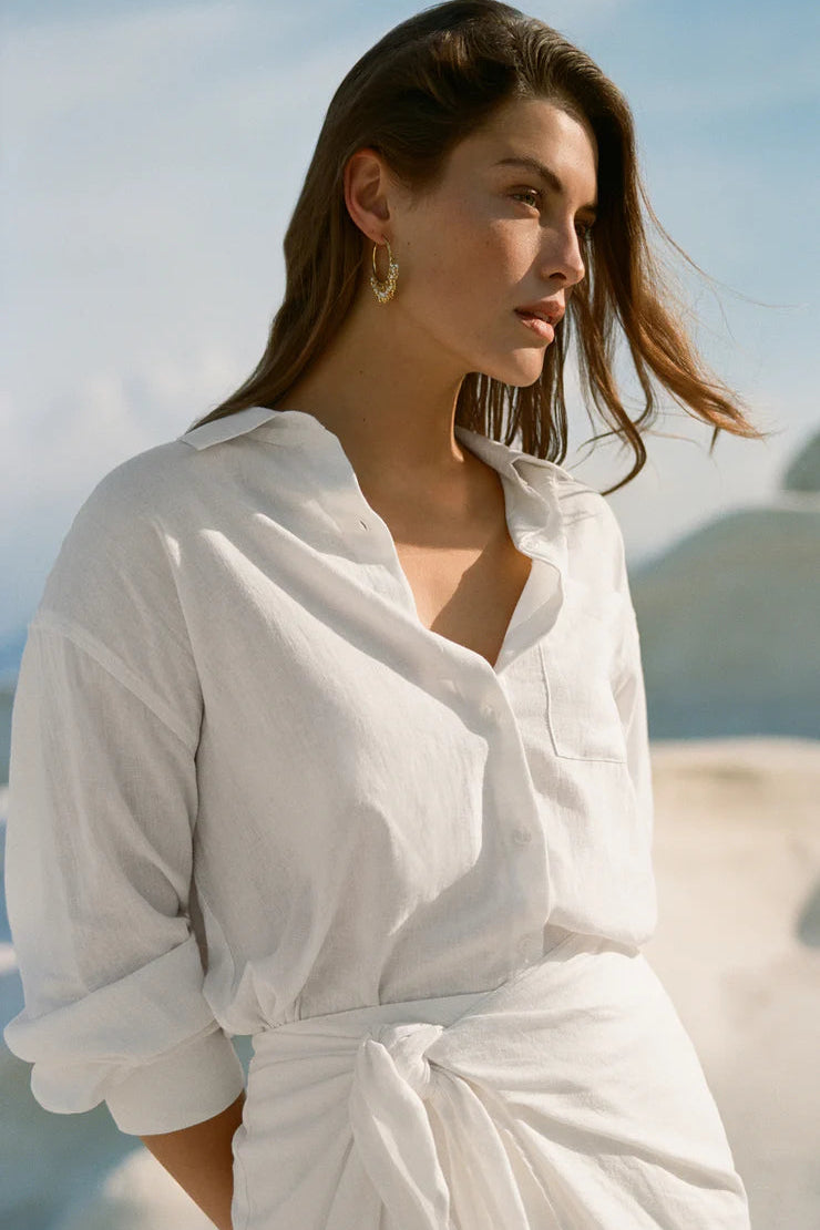 The Perfect Button Up - White Tops Z Supply