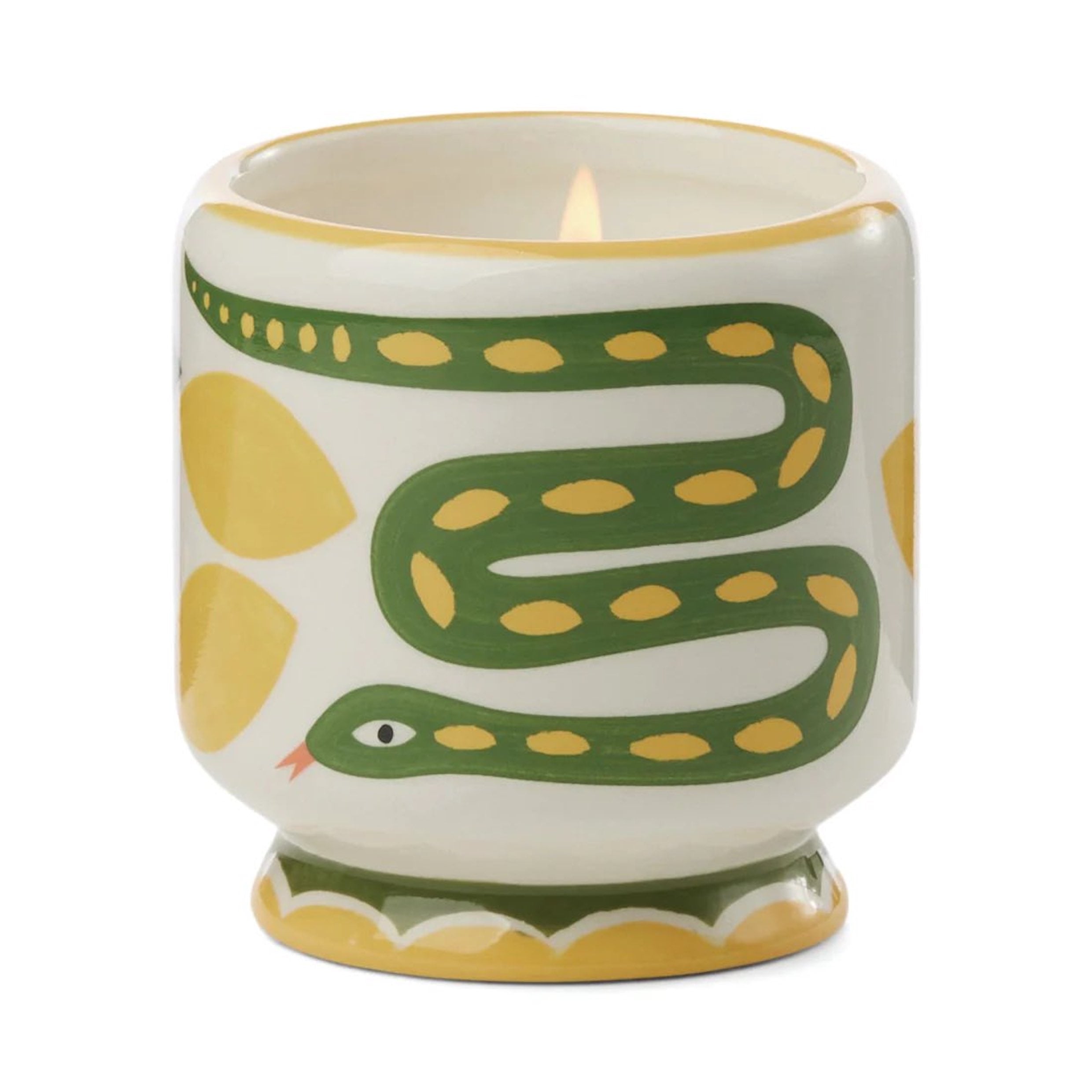 A Dopo 8oz Hand Painted Ceramic Candle Home Paddywax