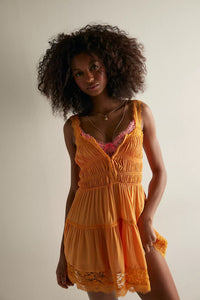 So In Love Mini Slip Dresses Free People
