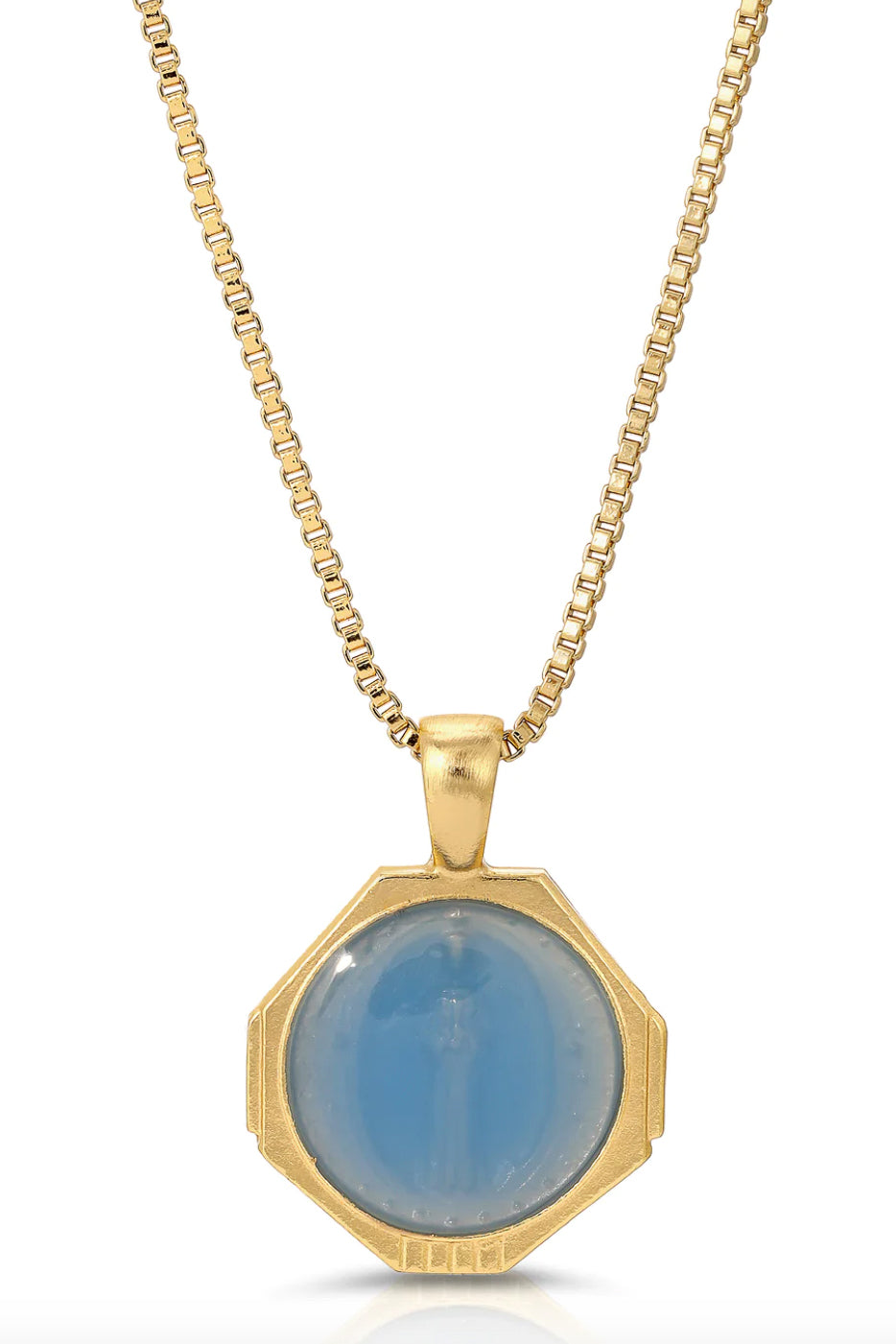 Sofia Pendant Necklace - French Blue - The Canyon