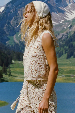Helena Crochet Lace Top - The Canyon
