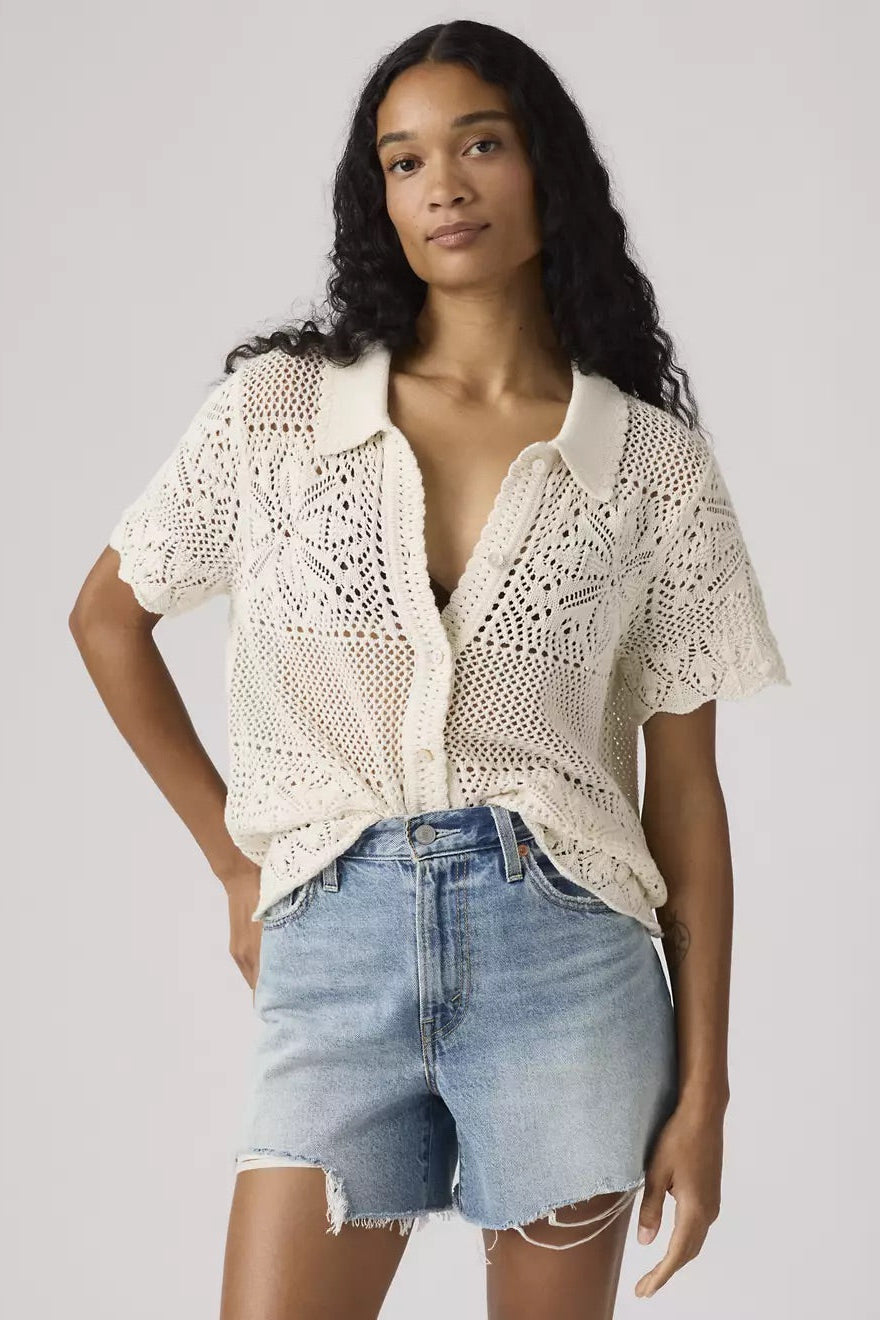 Susana Floral Crochet Shirt Tops Levi's