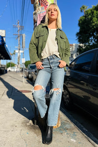 Ribcage Straight Ankle - Queen Mother Bottoms Levi's