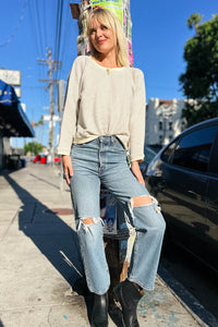 Ribcage Straight Ankle - Queen Mother Bottoms Levi's