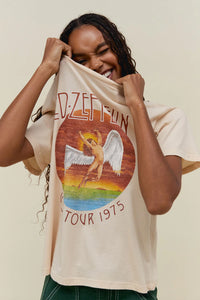 Led Zeppelin Tour 1975 Boyfriend Tee  Daydreamer